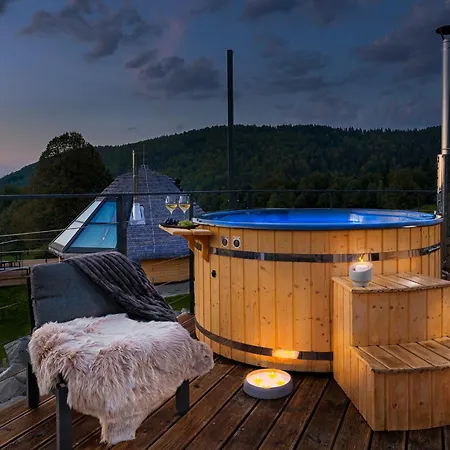 Lägenhet Osada Poli Zawoja - Panoramiczny Z Prywatna Balia I Hydromasazem Skawica (Lesser Poland)